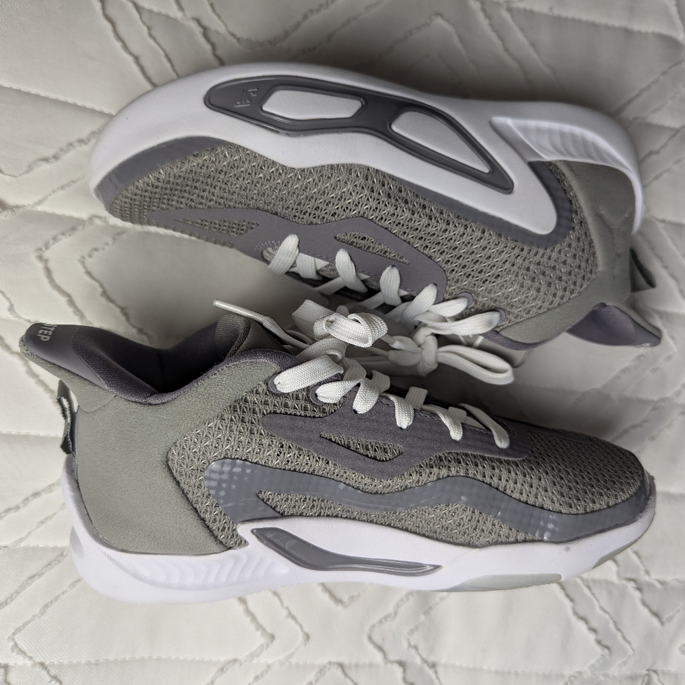 Jordan Kids Gray and White Sneakers